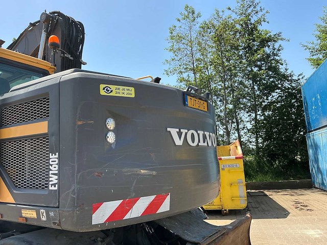 2017 volvo ew160e banden graafmachine 4x4 - afbeelding 3 van  16