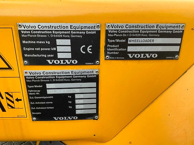 2017 volvo l30g shovel - afbeelding 38 van  43