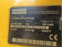 2017 wacker neuson dpu 3760hets trilplaat – 600 mm – elektrisch gestart - afbeelding 6 van  9