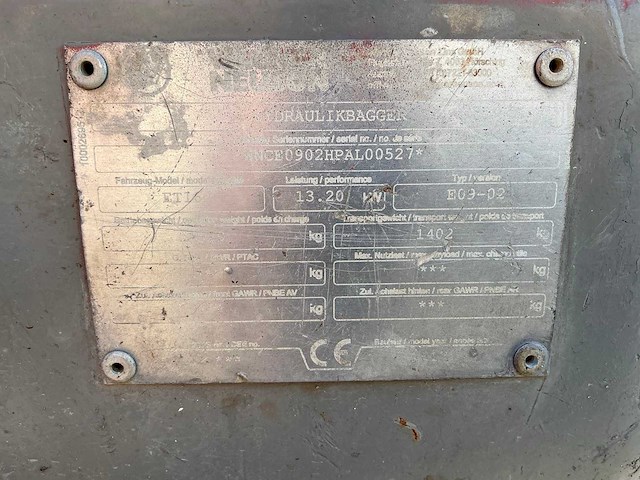 2017 wacker-neuson et16 minigraafmachine defect - afbeelding 30 van  35