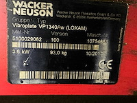 2017 wacker neuson vp1340aw trilplaat - afbeelding 7 van  7
