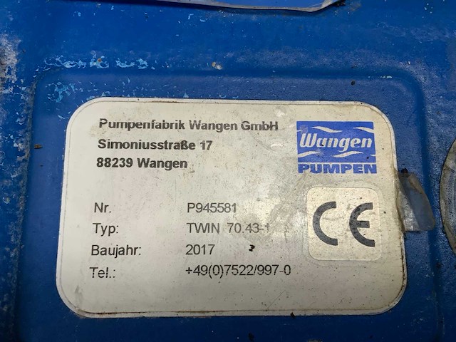 2017 wangen twin 70.43-1 pomp - afbeelding 3 van  3