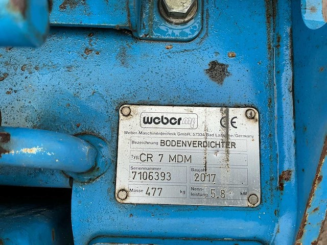 2017 weber cr 7 mdm trilplaat - afbeelding 4 van  9