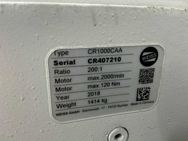 2017 weiss cr1000c cnc-bewerking - afbeelding 5 van  7