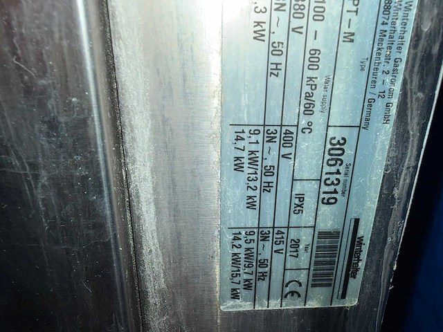 2017 winterhalter pt-m korvenvaatwasmachine - afbeelding 6 van  7