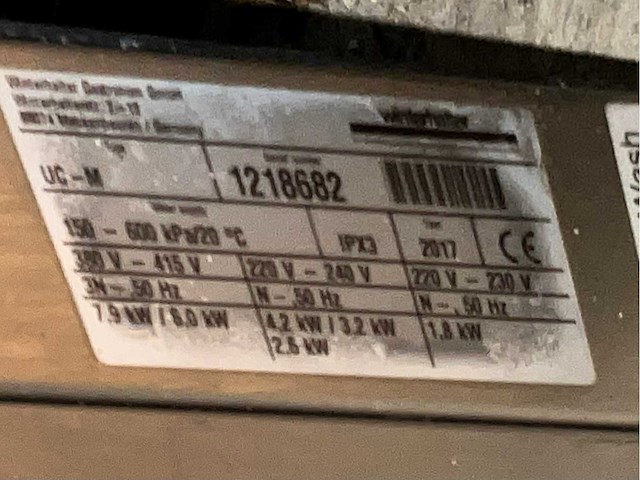 2017 winterhalter uc-m korvenvaatwasmachine - afbeelding 7 van  7