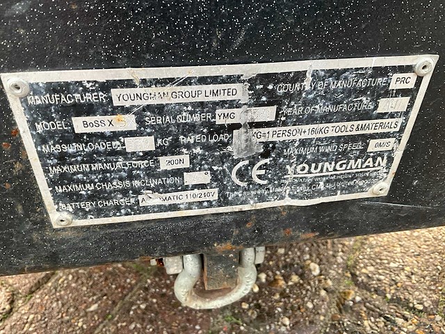 2017 youngman boss x3x hoogwerker - afbeelding 7 van  7