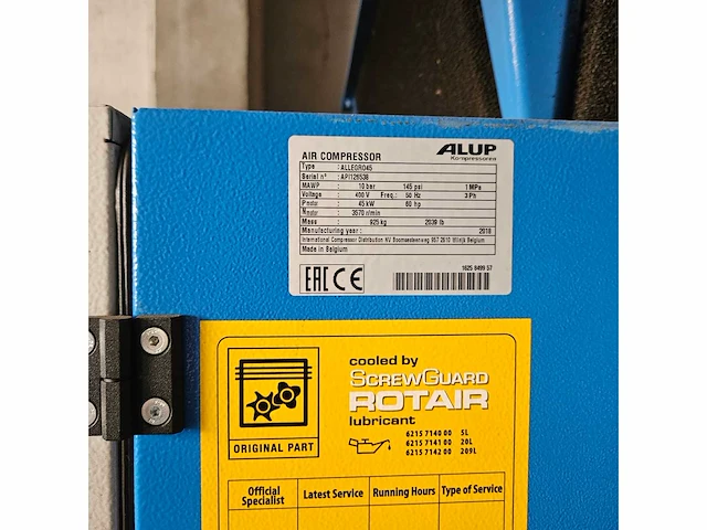 2018 - alup - allegro 45 - screw air compressors - afbeelding 2 van  3