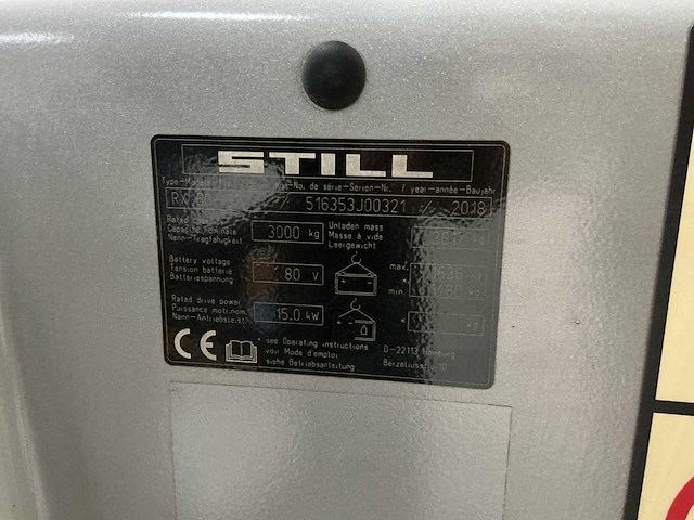 2018 - still - rx60-30 - forklift trucks - afbeelding 9 van  9