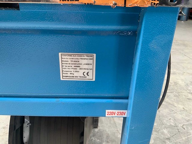 2018 - transpak corp - tp-202ce - omsnoeringsmachine - afbeelding 10 van  10