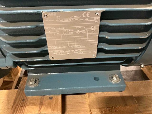 2018 abb m2bax 132sme 4 elektromotor - afbeelding 4 van  4