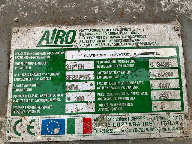 2018 airo x12 en hoogwerker - afbeelding 4 van  12