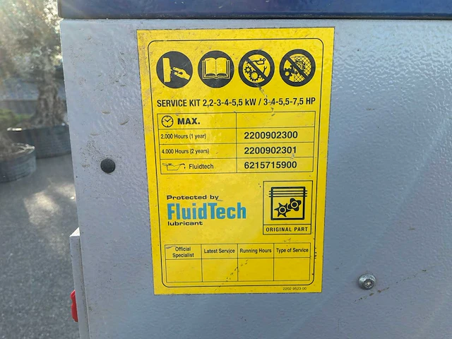 2018 airpress aps 7.5 schroefcompressor/luchtdroger - afbeelding 4 van  16