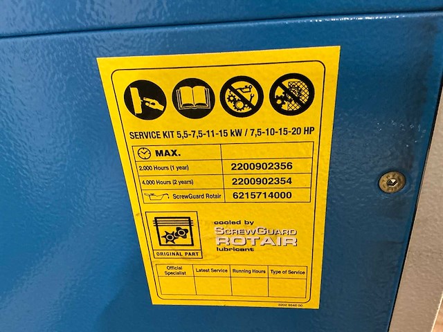 2018 alup sonetto 15+ schroefcompressor - afbeelding 10 van  10