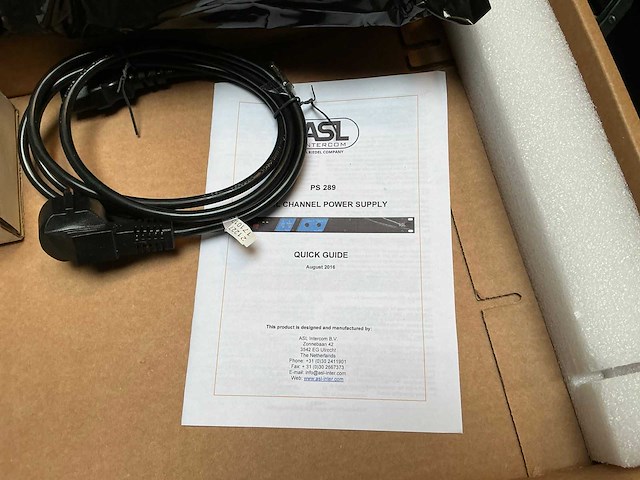 2018 asl bs289/bs217 intercom voeding met 2x bs17 belt - afbeelding 4 van  4