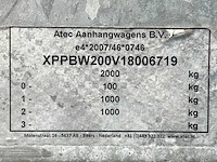2018 atec eb2 2-1 dubbelas aanhangwagen - afbeelding 11 van  19