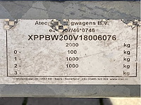 2018 atec eb2 2-1 dubbelas aanhangwagen - afbeelding 11 van  19