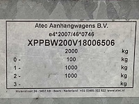 2018 atec eb2 2-1 dubbelas aanhangwagen - afbeelding 11 van  19