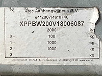 2018 atec eb2 2-1 dubbelas aanhangwagen - afbeelding 13 van  20
