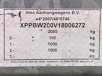 2018 atec eb2 2-1 dubbelas aanhangwagen - afbeelding 8 van  16