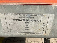 2018 atec eb2 2-1 dubbelas aanhangwagen - afbeelding 7 van  15