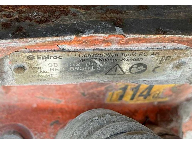 2018 atlas copco / epiroc sb 152 hydraulische sloophamer - afbeelding 6 van  6
