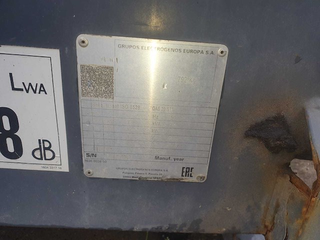 2018 atlas copco qas 20 stroomgenerator - afbeelding 3 van  11