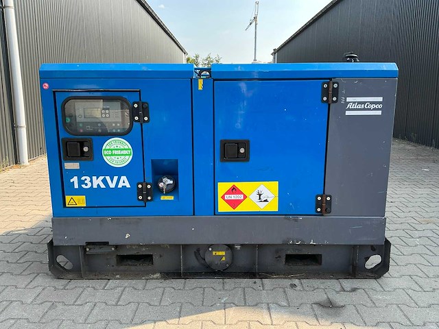 2018 atlas copco qas14 st3 noodstroomaggregaat - afbeelding 1 van  11