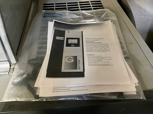 2018 atlas corpo ga11vsd+ oliegeinjecteerde schroefcompressor - afbeelding 3 van  4