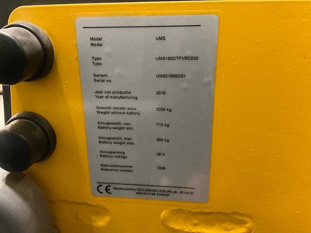 2018 atlet ums160dtfvrc630 reach truck - afbeelding 27 van  33
