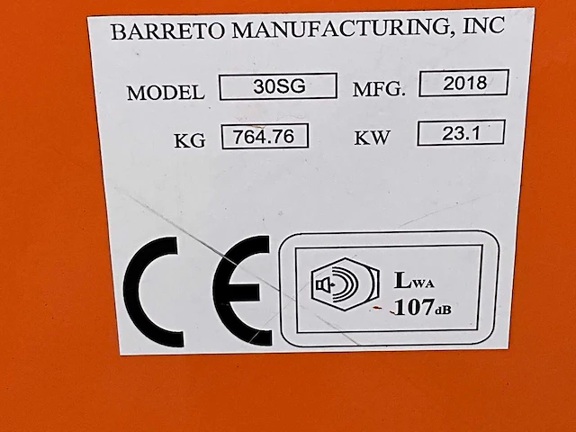 2018 barreto 30sg boomstronkhakselaar - afbeelding 17 van  21
