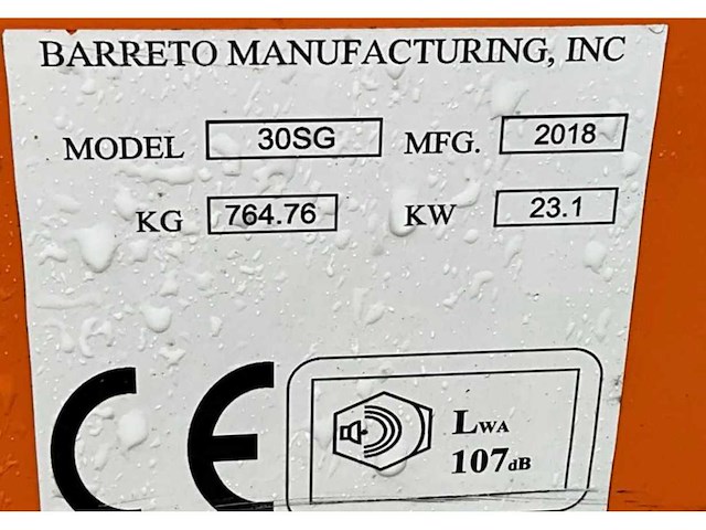 2018 barreto e30sgb boomstronkhakselaar - afbeelding 22 van  23