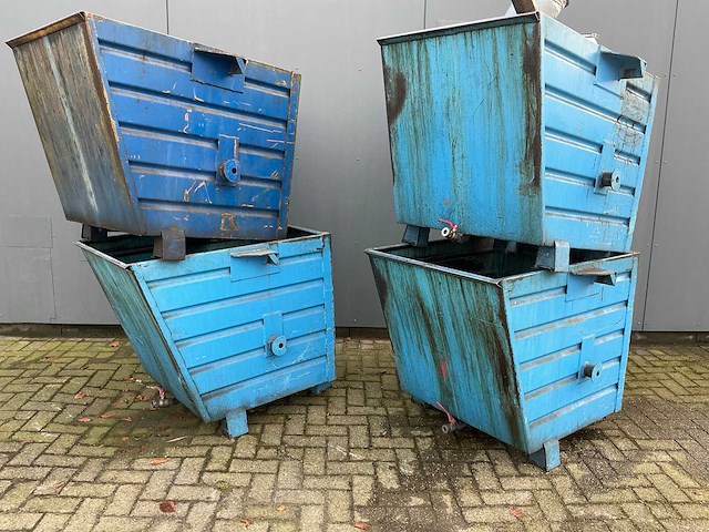 2018 bauer bss55 / bsk 55 kiepbare afvalcontainer (4x) - afbeelding 1 van  4