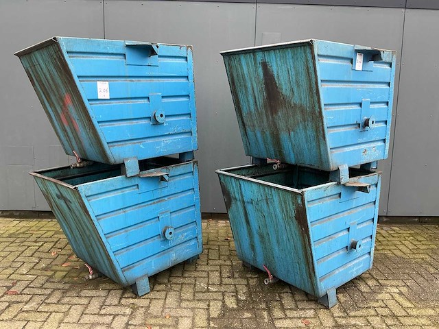 2018 bauer bss55 kiepbare afvalcontainer (4x) - afbeelding 1 van  4