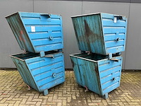 2018 bauer bss55 kiepbare afvalcontainer (4x) - afbeelding 1 van  4