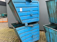 2018 bauer bss55 kiepbare afvalcontainer (4x) - afbeelding 2 van  4