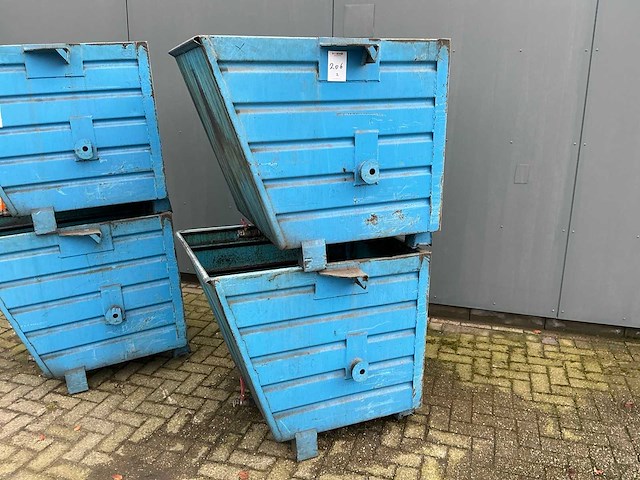 2018 bauer bss55 kiepbare afvalcontainer (4x) - afbeelding 3 van  4