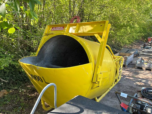 2018 beco kub3000lr betonkubel - afbeelding 4 van  6