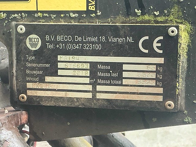2018 beco ms194 stenenklem - afbeelding 21 van  21