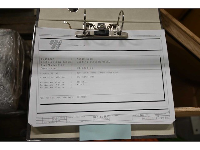 2018 benteler - glas laadstation en papierafvoer systeem met 6 hegla glaslaadbokken (c) - afbeelding 16 van  29