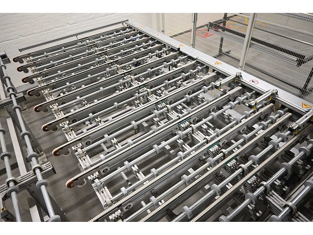 2018 benteler 5-delige aangedreven glas transport en positioneerband bocht-systeem (c) - afbeelding 13 van  14
