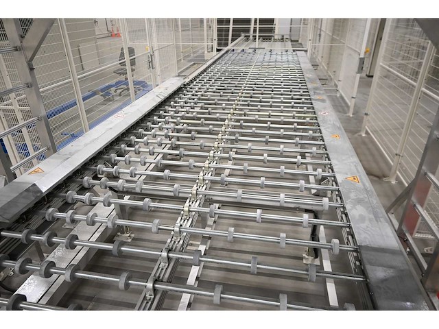 2018 benteler 5-delige aangedreven glas transport en positioneerband bocht-systeem (c) - afbeelding 14 van  14