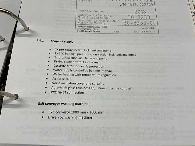 2018 benteler wm 4517c- 050wm glas wasmachine (c) - afbeelding 17 van  26