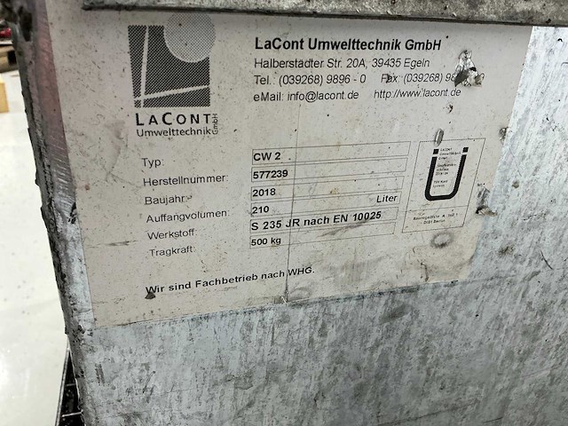 2018 blass / lacont cw2 olie opvangbak - afbeelding 3 van  4