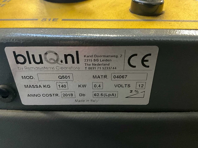 2018 bluq q501 zelfrijdende veegmachine - afbeelding 7 van  8