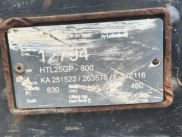 2018 boels htl25gp-800 graafbak - afbeelding 6 van  6