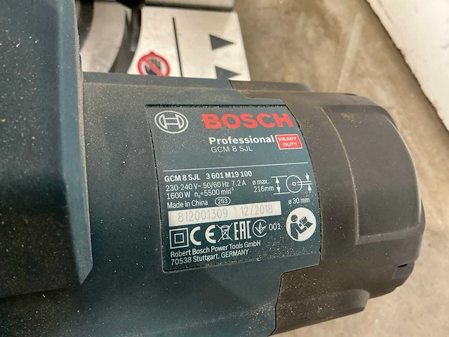 2018 bosch gcm 8 sjl telescoop-/afkortzaag - afbeelding 7 van  7
