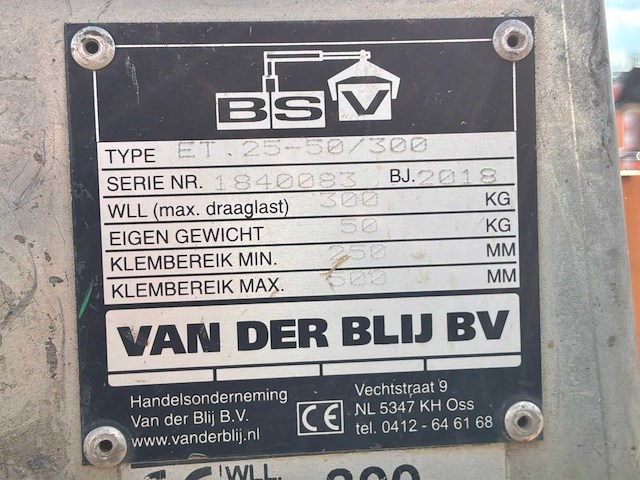 2018 bsv / van der blij et 25-50/300 hijsklem - afbeelding 7 van  8