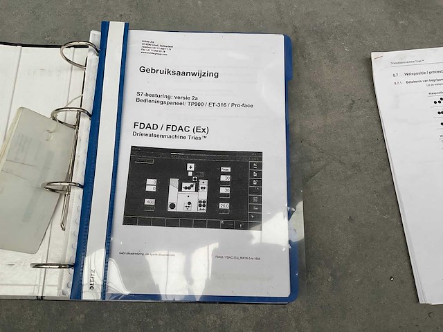 2018 bühler fdad 600-cls-ex three-roll mill trias-600-viva-s driewals - afbeelding 16 van  24