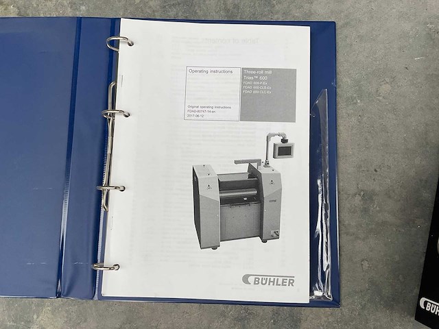 2018 bühler fdad 600-cls-ex three-roll mill trias-600-viva-s driewals - afbeelding 15 van  24